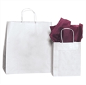 Picture of 13" x 7" x 13" White Shopping Bags