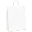 Picture of 13" x 7" x 17" White Paper Shopping Bags