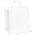 Picture of 14" x 10" x 15 1/2" White Paper Shopping Bags