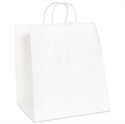 Picture of 14" x 10" x 15 1/2" White Paper Shopping Bags