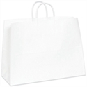 Picture of 16" x 6" x 12" White Paper Shopping Bags