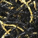 Picture of 10 lb. Black and Gold Metallic Blend Crinkle Paper