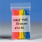 Picture of 13" x 18" - 4 Mil White Block Reclosable Poly Bags