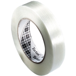 Picture for category <p>This tape is suited for light-duty applications such as reinforcing boxes and bundling light items.</p>
<ul>
<li>Holds with minimal rub-down.</li>
<li>Clear Scothpro&trade; backing is scuff resistant.</li>
<li>Adhesion to steel 60 ounces per inch of width.</li>
<li>4.0 Mil</li>
<li>Elongation at Break 3%.</li>
<li>Polypropylene backing.</li>
<li>Rubber adhesive.</li>
<li>Data Sheet</li>
<li>Filament Tape Dispensers</li>
</ul>