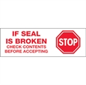 Picture of 2" x 110 yds. - "Stop If Seal Is Broken" (18 Pack) Pre-Printed Carton Sealing Tape