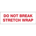 Picture of 2" x 110 yds. - "Do Not Break Stretch Wrap" Pre-Printed Carton Sealing Tape