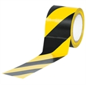 Picture of 3" x 36 yds. Black/Yellow (3 Pack) Striped Vinyl Safety Tape