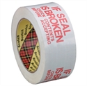 Picture of 2" x 110 yds. White 3M - 3771 Pre-Printed Carton Sealing Tape