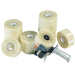 Picture for category <p>Delivers twice the length of quality carton sealing tape in the same size roll as traditional length tape!</p>
<ul>
<li>Increase productivity with fewer roll changes.</li>
<li>Roll-on pistol grip dispenser.</li>
<li>Holds 1 1/2" core tape.</li>
<li>For use with "X-Tra Tape" stock #s T9022200 and T9023300.</li>
</ul>