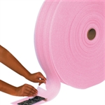 Picture for category <p>Foam rolls are cross-perforated every 12" for easy tear off.</p>
<ul>
<li>Light-weight protection.</li>
<li>Foam absorbs shocks.</li>
<li>Keeps products clean and mark free.</li>
<li>Non-abrasive.</li>
<li>Moisture resistant.</li>
<li>Pink Anti-Static foam protects sensitive electronic components from static discharge.</li>
</ul>