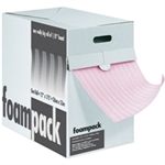 Picture for category <p>Anti-static air foam in a convenient dispensing carton.</p>
<ul>
<li>Quality 1/8" pink anti-static foam.</li>
<li>Cross-perforated every 12" for easy tear off.</li>
<li>Portable around the workplace.</li>
<li>Great for workstation use.</li>
</ul>