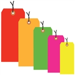 Picture for category 13 Pt. Shipping Tags - Fluorescent - Pre-Strung