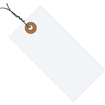 Tyvek® Shipping Tags - Pre-Wired Picture for category <p>Tough durable Tyvek® Tags are tear and moisture resistant.</p>
<ul>
<li>Tags feature a 3/16" metal eyelet.</li>
<li>Chemical and mildew resistant.</li>
<li>Tags are manufactured from spunbonded olefin.</li>
<li>Pre-wired with 12", 26 gauge double wire.</li>
</ul>