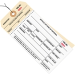 Picture for category <p>Detached stub stays with product.</p>
<ul>
<li>Size #8 - 6 1/4" x 3 1/8".</li>
<li>Duplicate numbered in red on stub, base and top plys.</li>
<li>White top sheet with 10 point manila base.</li>
<li>Tags feature a 3/16", reinforced, tear resistant eyelet.</li>
<li>Pre-wired with 12", 26 gauge tag wire.</li>
<li>Additional pre-cut 12", 26 gauge tag wire available stock number G2500.</li>
<li>Available in case quantities.</li>
</ul>