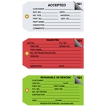 Inspection Tags 2 Part Numbered 001 - 499 Picture for category <p>Tags are consecutively numbered to aide in record keeping.</p>
<ul>
<li>Size #5 - 4 3/4" x 2 3/8".</li>
<li>Pre-numbered from 001 - 499.</li>
<li>Tags feature a 3/16", reinforced, tear resistant eyelet.</li>
<li>Tags may be attached with string or wire.</li>
<li>Pre-cut, 12", unpolished cotton tag string available stock number G2501.</li>
<li>Pre-cut, 12", 26 gauge tag wire available stock number G2500.</li>
<li>Available in case quantities.</li>
</ul>