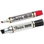 Sharpie® Pallet Markers Picture for category <p>Industrial strength for big marking jobs!</p>
<ul>
<li>Marks on wet and oily surfaces.</li>
<li>Durable aluminum barrel and felt tip stand up to heavy use.</li>
<li>Water resistant ink dries quickly.</li>
</ul>