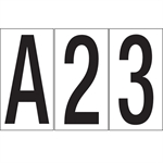 Vinyl Warehouse Labels Picture for category <p>Mark location on racks, shelves and equipment.</p>
<ul style="list-style-type: square;">
<li>Strong, permanent adhesive backed vinyl labels.</li>
<li>All labels are 3 1/2 inches.</li>
<li>Convenient kits available with sets of numbers or letters.</li>
</ul>
