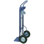 Picture for category <p>Converts easily between two wheel hand truck and four wheel platform truck.</p>
<ul style="list-style-type: square;">
<li>Two-in-one hand truck.</li>
<li>Sturdy double cross-brace handle.</li>
<li>Solid 10" rubber wheels maneuver well over rough surfaces.</li>
<li>High performance steering casters allow for easy maneuvering.</li>
<li>53" x 22.5".</li>
<li>Bed Size 14" x 44.5".</li>
</ul>