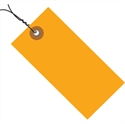 Picture of 4 3/4" x 2 3/8" Orange Tyvek® Shipping Tags - Pre-Wired