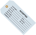 Picture of 4 3/4" x 2 3/8" - "Accepted (Blue)" Inspection Tags