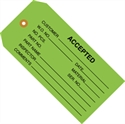 Picture of 4 3/4" x 2 3/8" - "Accepted (Green)" Inspection Tags
