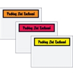 Picture for category <p>Pressure sensitive packing list envelopes secure and protect documents that are attached to the outside of shipments.</p>
<ul>
<li>Panel face, colored Packing List Envelopes are pre-printed with "Packing List Enclosed" in script font on heavy 2 Mil poly.</li>
<li>Hot melt adhesive backing provides strong adhesion to paper and corrugated products.</li>
<li>Envelopes open along the first dimension.</li>
<li>1000 per case.</li>
</ul>