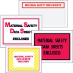 Picture for category <p>Pressure sensitive envelopes secure and protect documents that are attached to the outside of shipments.</p>
<ul>
<li>Pre-printed with "Material Safety Data Sheets Enclosed" on heavy 2 Mil poly.</li>
<li>Hot melt adhesive backing provides strong adhesion to paper and corrugated products.</li>
<li>Envelopes open along the first dimension.</li>
<li>1000 per case.</li>
</ul>