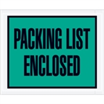 Picture for category <p>Pressure sensitive packing list envelopes secure and protect documents that are attached to the outside of shipments.</p>
<ul>
<li>Full face, colored <strong>Packing List Envelopes</strong> are pre-printed with "Packing List Enclosed" on heavy 2 Mil poly.</li>
<li>Hot melt adhesive backing provides strong adhesion to paper and corrugated products.</li>
<li>Envelopes open along the first dimension.</li>
<li>1000 per case.</li>
</ul>