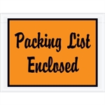 4 1/2" x 6" Orange-"Packing List Enclosed" Envelopes Picture for category <p>Pressure sensitive packing list envelopes secure and protect documents that are attached to the outside of shipments.</p>
<ul>
<li>Full face, colored Packing List Envelopes are pre-printed with "Packing List Enclosed" in script font on heavy 2 Mil poly.</li>
<li>Hot melt adhesive backing provides strong adhesion to paper and corrugated products.</li>
<li>Envelopes open along the first dimension.</li>
<li>1000 per case.</li>
</ul>