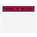 Picture for category 4 1/2" x 6" Red-"Packing List Enclosed" Envelopes