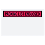 Picture for category 4 1/2" x 7 1/2" Red-"Packing List Enclosed" Envelopes