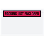 Picture for category <p>Pressure sensitive packing list envelopes secure and protect documents that are attached to the outside of shipments.</p>
<ul>
<li>Panel face, colored Packing List Envelopes are pre-printed with "Packing List Enclosed" on heavy 2 Mil poly.</li>
<li>Hot melt adhesive backing provides strong adhesion to paper and corrugated products.</li>
<li>Envelopes open along the first dimension.</li>
<li>1000 per case.</li>
</ul>