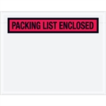 Picture for category 7" x 5 1/2" Red-"Packing List Enclosed" Envelopes