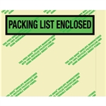 Picture for category <p>Pressure sensitive packing list envelopes secure and protect documents that are attached to the outside of shipments.</p>
<ul>
<li>These "green" envelopes are made from 100% recycled green tinted polyethylene and are manufactured using solar energy.</li>
<li>Pre-printed with the recycled content and renewable energy statement.</li>
<li>Hot melt adhesive backing provides strong adhesion to paper and corrugated products.</li>
<li>Envelopes open along the first dimension.</li>
<li>4 1/2" x 5 1/2"</li>
</ul>