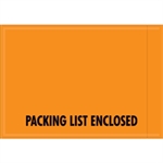 Picture for category <p>Pressure sensitive packing list envelopes secure and protect documents that are attached to the outside of shipments.</p>
<ul>
<li>Full face, fluorescent orange Packing List Envelopes are pre-printed with "Packing List Enclosed" on heavy 2 Mil poly.</li>
<li>Hot melt adhesive backing provides strong adhesion to paper and corrugated products.</li>
<li>Envelopes open along the first dimension.</li>
<li>1000 per case.</li>
</ul>