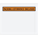 4 1/2" x 5 1/2" Orange-"Packing List/Invoice Enclosed" Envelopes Picture for category <p>Pressure sensitive packing list envelopes secure and protect documents that are attached to the outside of shipments.</p>
<ul>
<li>Use these 2 Mil poly envelopes to attach packing lists and/or invoices to the outside of packages.</li>
<li>Hot melt adhesive backing provides strong adhesion to paper and corrugated products.</li>
<li>Envelopes open along the first dimension.</li>
<li>1000 per case.</li>
</ul>