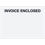 Picture for category <p>Pressure sensitive envelopes secure and protect documents that are attached to the outside of shipments.</p>
<ul>
<li>Pre-printed with "Invoice Enclosed" on heavy 2 Mil poly.</li>
<li>Hot melt adhesive backing provides strong adhesion to paper and corrugated products.</li>
<li>Envelopes open along the first dimension.</li>
<li>1000 per case.</li>
</ul>