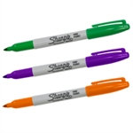 Sharpie® Fine Point Permanent Markers Picture for category <p>Use for industrial, retail and home applications.</p>
<ul>
<li>Long lasting, fine point tip with quick drying, alcohol-based ink.</li>
<li>Use to mark on CDs and labels.</li>
<li>AP Certified Nontoxic.</li>
</ul>