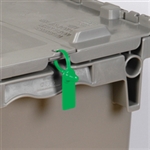 Picture for category <p>Fixed length security seal designed specifically to secure totes used to transport merchandise from one location to another. Manufactured as &ldquo;twin&rdquo; sets with identical numbers since totes require two seals to be properly secured.</p>
<ul>
<li>Durable, all-plastic, one-piece construction.</li>
<li>Patented tamper-resistant locking mechanism and design.</li>
<li>Thin, flat sealing strap designed to fit most totes.</li>
<li>Two seal set is identically numbered.</li>
</ul>