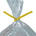 Picture of 4" x 5/32" Yellow Paper Twist Ties