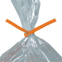 Picture of 4" x 5/32" Orange Paper Twist Ties