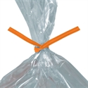 Picture of 9" x 5/32" Orange Paper Twist Ties