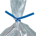 Picture of 4" x 5/32" Blue Plastic Twist Ties