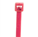 Picture of 4" 18# Fluorescent Pink Cable Ties