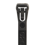 Picture of 12" 120# Black Releasable Cable Ties
