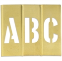 Picture of 1" Letter/Number Brass Stencils