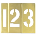 Picture of 1" Number Only Brass Stencils