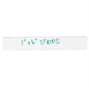 Picture of 1" x 6" White Warehouse Labels - Magnetic Strips