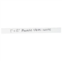 Picture of 1" x 12" White Warehouse Labels - Magnetic Strips