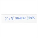 Picture of 2" x 8" White Warehouse Labels - Magnetic Strips